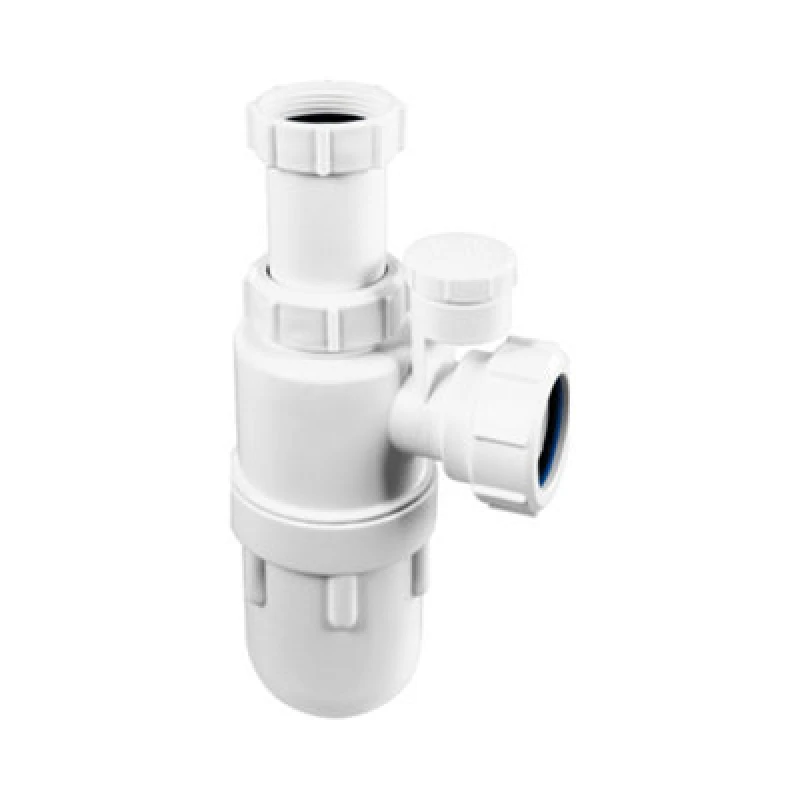 Image of Mcalpine C10Av-Sv 75mm Water Seal Anti-Syphon (Silentrap) Adjustable Inlet Bottle Trap With Silicone Non-Return Valve