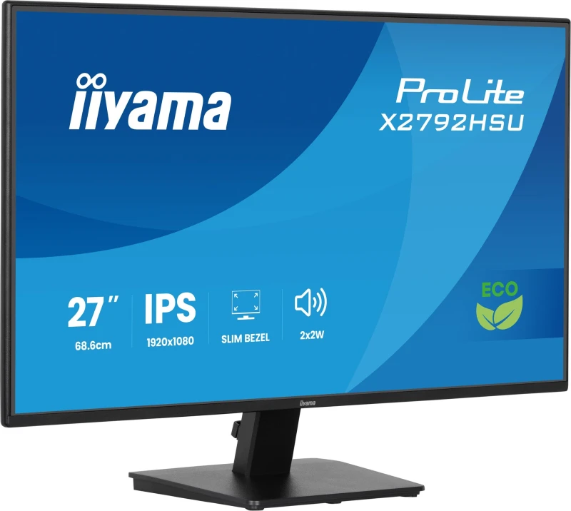Image of iiyama iiyama ProLite X2792HSU-B1 computer monitor 68.6cm (27") 1920 x 1080 pixels Full HD LED Black X2792HSU-B1