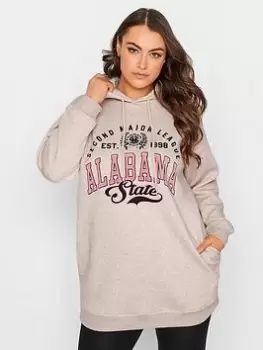 Image of Yours Hoodie Oatmeal Marl, Brown, Size 18, Women