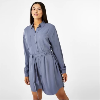 Image of Jack Wills Eco Tie Waist Dress - Blue