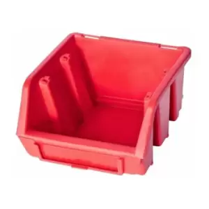 Image of Ergo S Box Plastic Parts Storage Stacking 116x112x75mm - Colour Red - Pack of 48