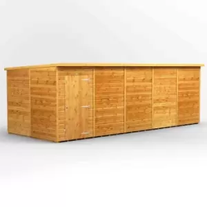 Image of Power 20' x 8' Pent Windowless Garden Shed