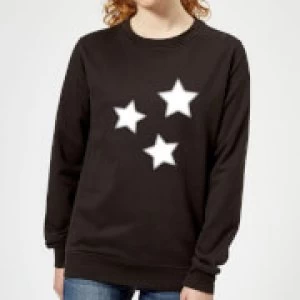 Image of Stars Womens Sweatshirt - Black - 5XL