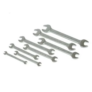 Image of Stanley Tools Open End Spanner Set of 8 Piece Set Metric 6 to 21mm
