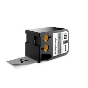 Image of Dymo 1868804 Black On Grey Label Tape 41mm x 7m