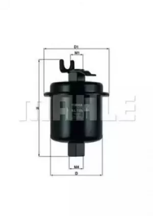 Image of Fuel Filter KL185 78796419 by MAHLE Original