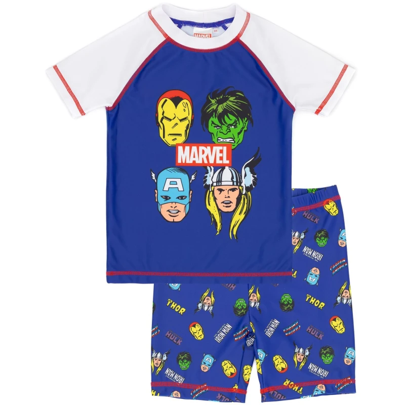Image of Marvel 2 Piece Swim Set Blue