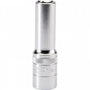 Image of Draper 1/2" Drive Satin Finish Deep Hexagon Socket Metric 1/2" 12mm