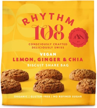 Image of Rhythm 108 Ooh La La Tea Biscuit - Lemon Ginger Chai - 135g