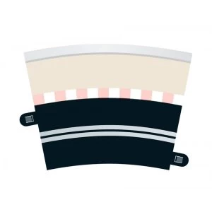 Image of Scalextric Single Lane Radius 3 Curve 22.5&deg; Pack Of 4
