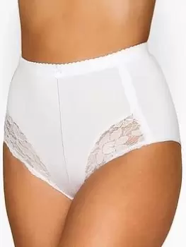Image of Yours Light Control Shaper Briefs - White, Size 18-20, Women