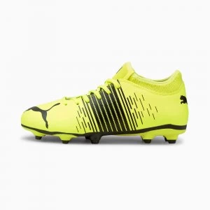 Image of PUMA Future Z 4.1 FG/AG Youth Football Boots, Yellow Alert/Black/White Size 2 Shoes