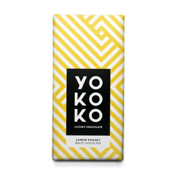 Image of Yokoko Yokoko Chocolate Bar Lemon Posset White Chocolate (Bar 95g) - 0401368 0401368