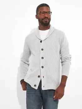 Image of Joe Browns Joe Browns Keeping It Cool Cardigan - Light Grey, Light Grey Size M Men