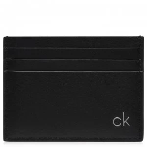 Image of Calvin Klein Leather Card Holder - Black