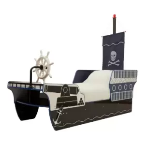 Image of Interiors by PH Kids Pirate Ship Bed Black/Blue