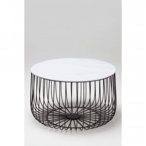 Image of Enzo Large Marble Top Cage Table