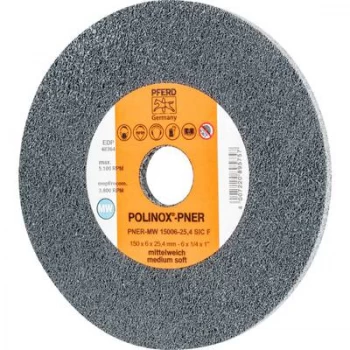 Image of PFERD 44691632 POLINOX-compact grinding wheel PNER-MW 1500 6-25.4 SiC F 150 mm 5 pc(s)