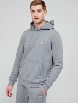 Image of BOSS Wetalk Overhead Hoodie - Light Grey , Light Grey, Size L, Men