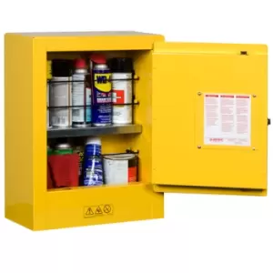 Image of Justrite Compact Flammable Storage Cabinet -self close - 8912201