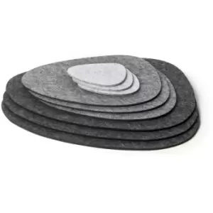 Image of Felt Placemats and Coasters Set of 9 Multi - Pukkr