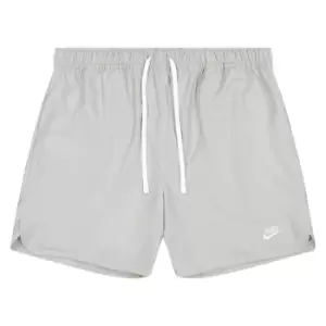 Image of Nike Nsw Woven Flow Shorts, Lt Smoke Grey/white
