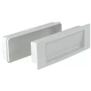 Image of Netlighting Help Outdoor Emergency LED Recessed Wall Light with Li-Ion Battery,
