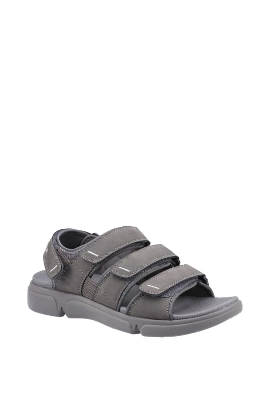 Image of Hush Puppies Hush Puppies Men 'Raul' Sandals in Grey Size: 10 Grey 10 Male 5038600824622