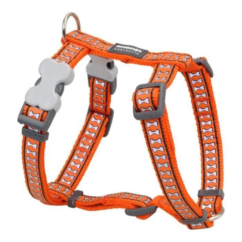 Image of RED DINGO Reflective Dog Harness - Red Dingo - Orange - Size S - Secure - Durable S6103200