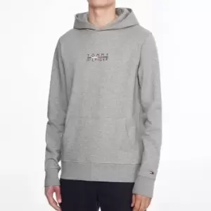 Image of Tommy Hilfiger Mens Square Logo Hoodie - Grey - M