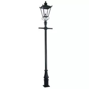 Image of Wilmslow 1 Light Outdoor Lamp Post Black, E27