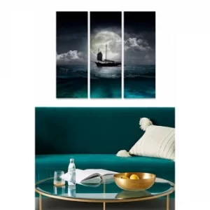 Image of MDF2125061 Multicolor Decorative MDF Painting (3 Pieces)