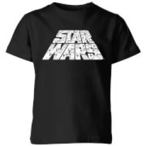 Image of Star Wars The Rise Of Skywalker Trooper Filled Logo Kids T-Shirt - Black - 5-6 Years
