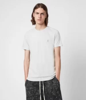 Image of AllSaints Mens Tonic Crew T-Shirt, Quarry Grey, Size: XL