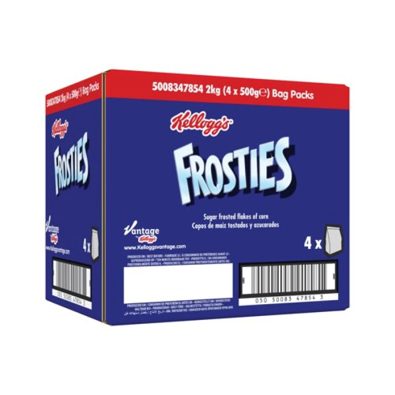 Image of Kelloggs Kellogg's Frosties Bag 500g (Pack of 4) 5147854000 5147854000