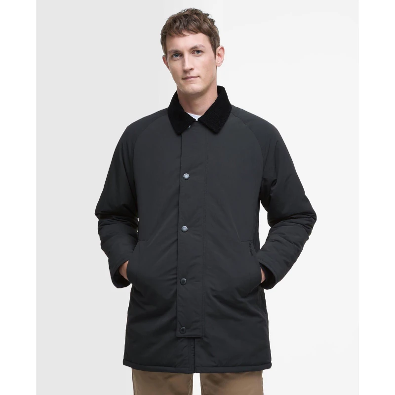Image of Barbour Winter Wadded Showerproof Mac - Black L