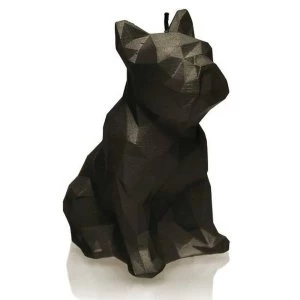 Image of Black Low Poly Bulldog Candle