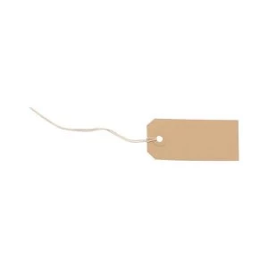 Image of Strung Tags 82mm x 41mm Buff 1 x Pack of 1000
