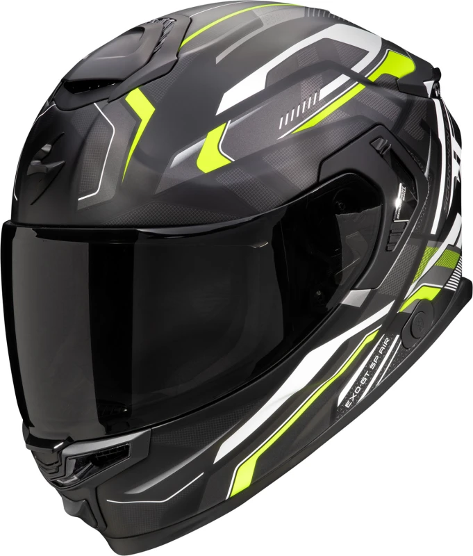 Image of Scorpion EXO-GT SP AIR Augusta Matt Black Grey Neon Yellow Full Face Helmet Size M