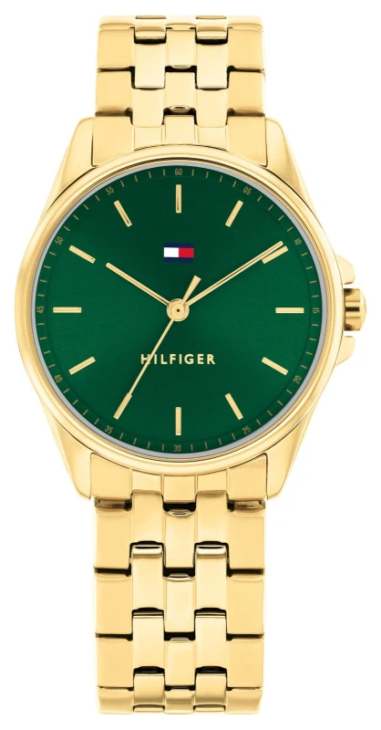 Image of Tommy Hilfiger 1782799 Jade (30mm) Green Dial / Gold PVD Watch
