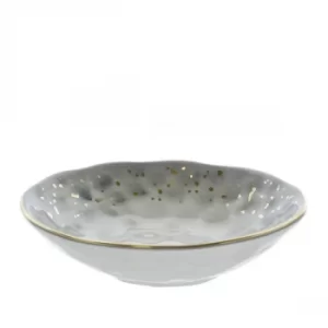Image of Dimpled Tapas Bowl Black and Gold 15cm
