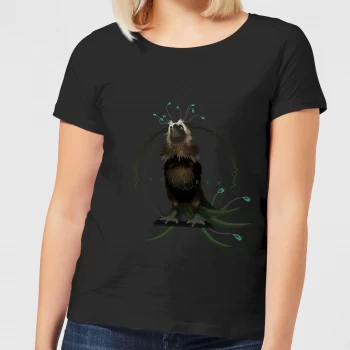 Image of Fantastic Beasts Augurey Womens T-Shirt - Black - XXL