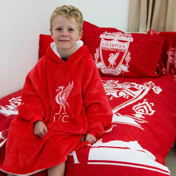 Image of Liverpool FC Fleece Hooded Blanket - Medium
