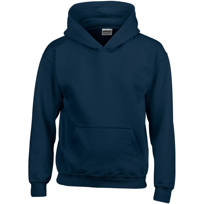 Image of Gildan Heavy Blend Hooded Sweatshirt Top Hoodie in Navy Size: XS Navy Unisex XS