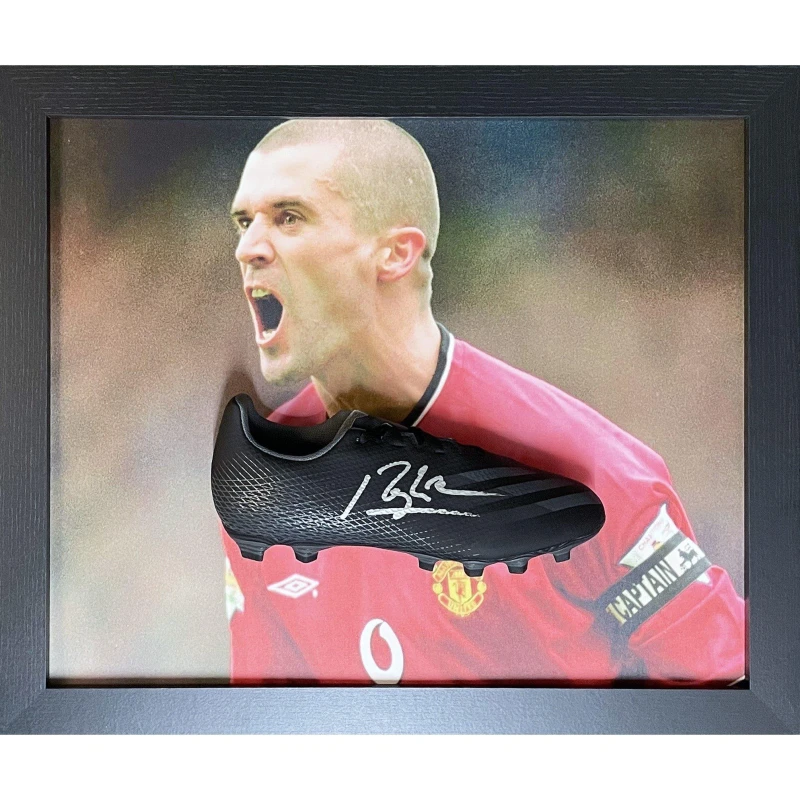 Image of AllStarSignings Ltd Roy Keane Manchester United signed Adidas boot Black unisex One Size