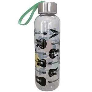 Image of Headstock Guitar 500ml Reusable Plastic Water Bottle with Metallic Lid