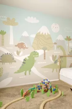 Image of Dinosaur Land Wall Mural
