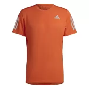 Image of adidas Own The Run T Shirt Mens - Orange