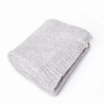 Image of Jack Wills Chenille Blanket Throw - Grey
