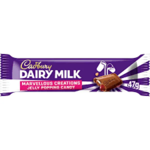 Image of Cadbury Gifts Direct Dairy Milk Jelly Popping Candy Bar 47g 130994